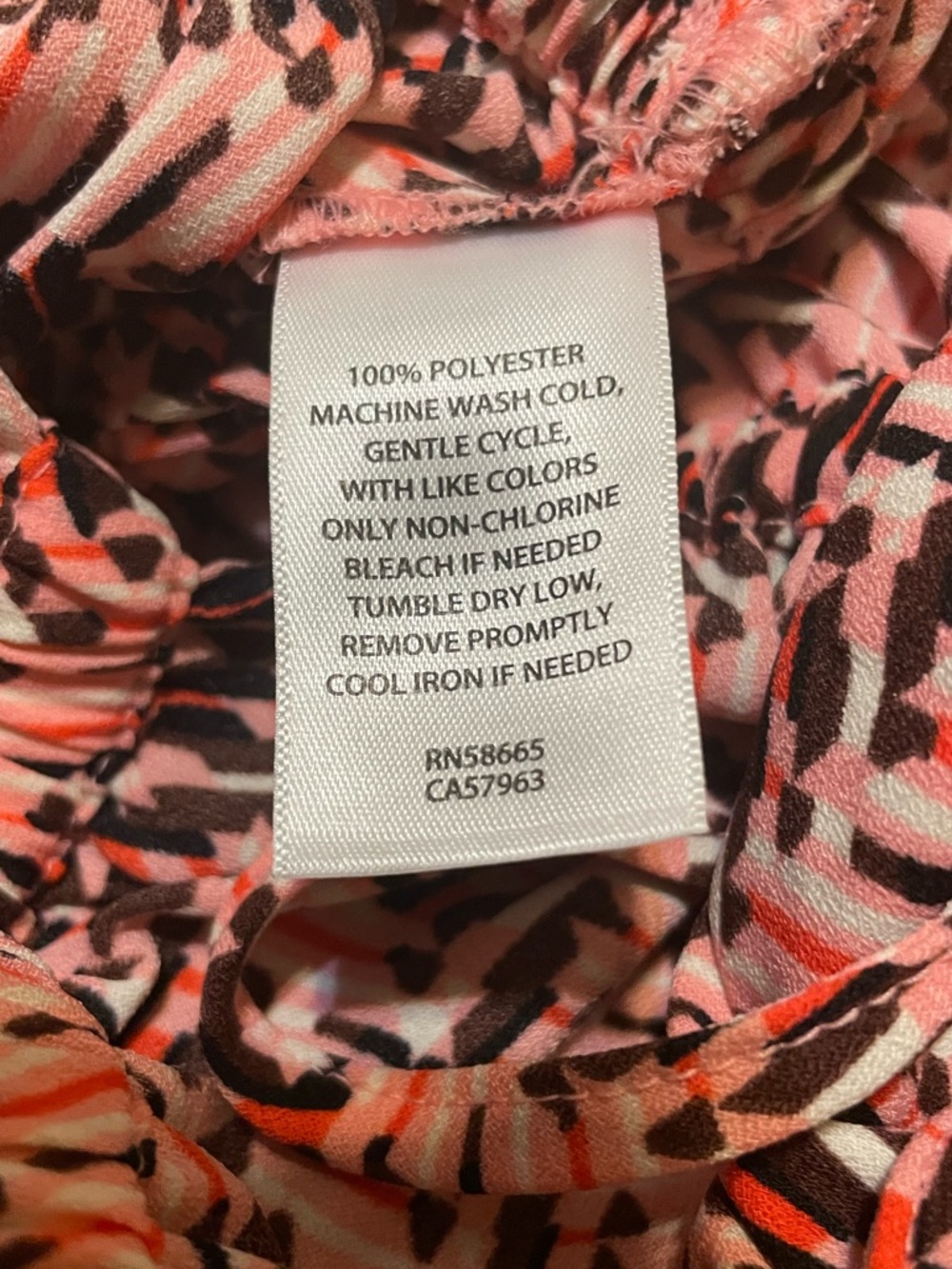 Open Edit Pink Patterned Square-Neck Top - Picture 5 of 6